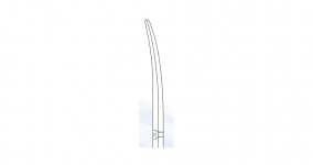Ножницы Metzenbaum-Nelson, изогнутые, с ТС вставками, длина 30 см