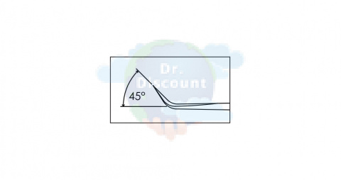 Микронож для удаления опухоли, острый, кончик 45 град., общ. длина 185 мм