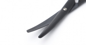 Ножницы Metzenbaum-Baby, изогнутые, черные, длина 14,5 см